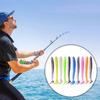 10/30/50Pcs Fishing Lures Soft Baits with T-Tail Vibrant Color Tear-Resistant Reusable Flexible Soft Artificial Lures Fake Baits