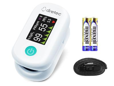 Пульсоксиметр dretec белый OX-104