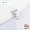 Cluci Simple V ожерелье с подвеской из стерлингового серебра 925 пробы, подходит для круглого жемчуга 7-8 мм, изготовление ювелирных изделий своими руками для женщин Sp439sb
