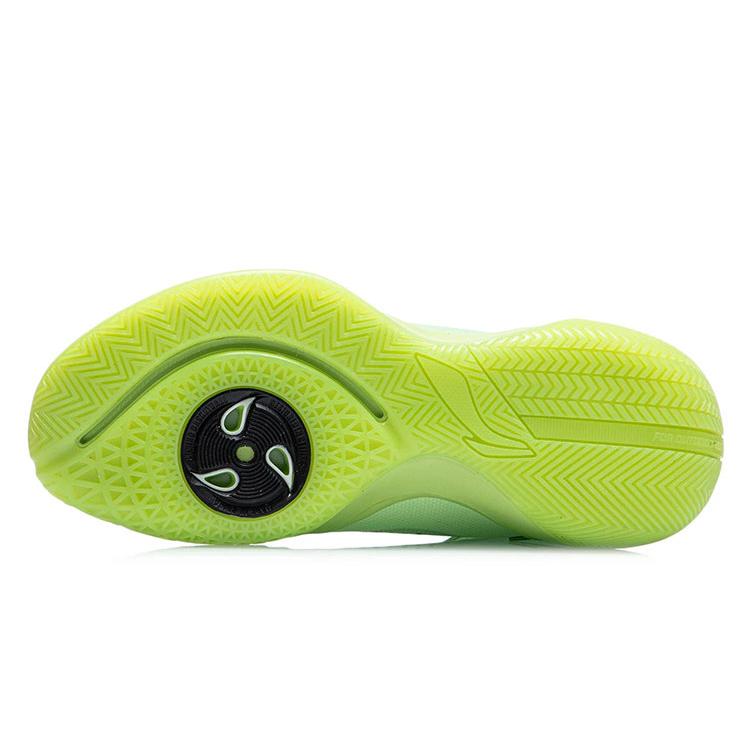 Li Ning Sprint SE Амортизирующие Баскетбольные Кроссовки Средней Высоты Мужские Nouveau Листовой Зеленый ABPR061-2