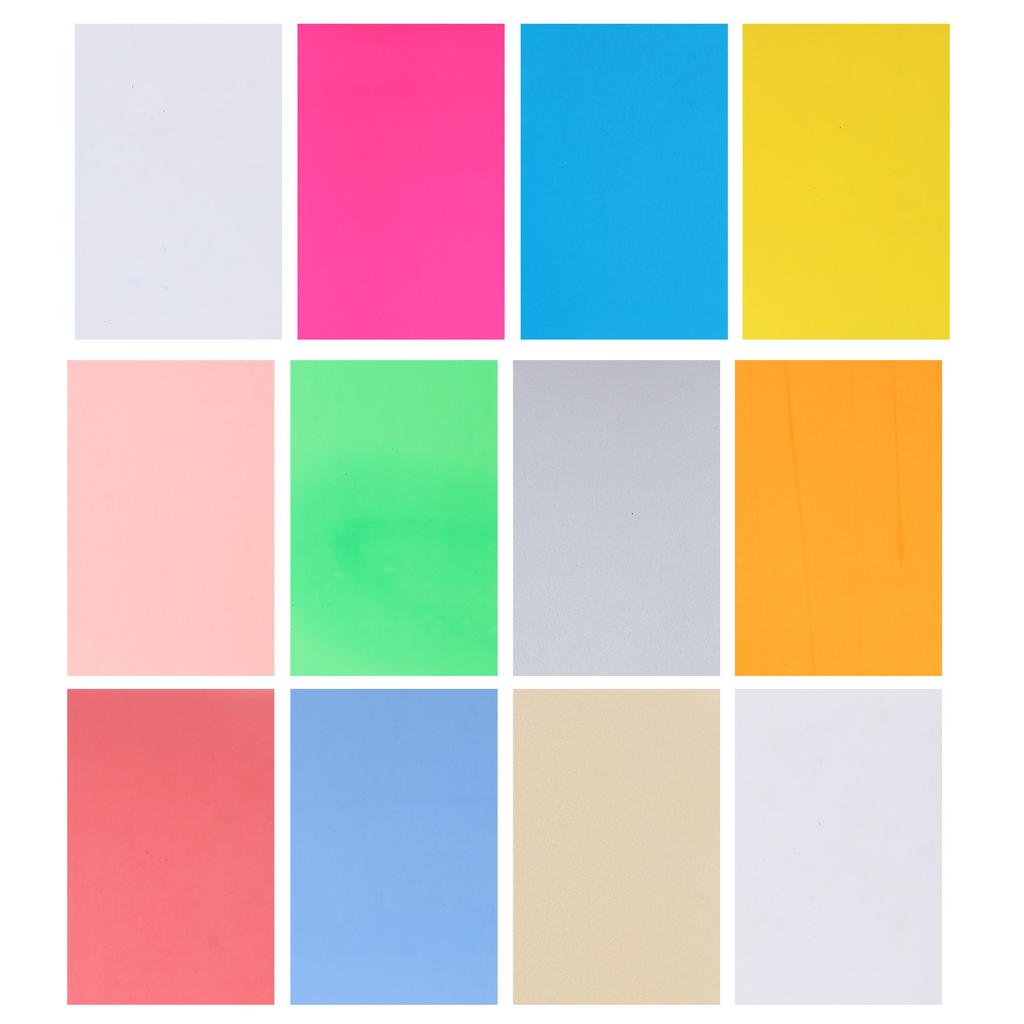 12Pcs Heat Shrink Film Sheets Colorful DIY Keychain HandMade Accessories 14.5x20cm