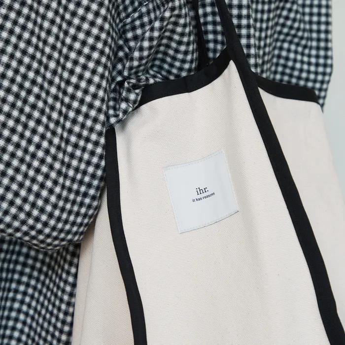 CONTRAST STRAP ECO BAG / IVORY