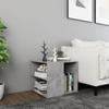 VidaXL Side Table Concrete Grey 50x50x45 Cm Chipboard