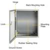 NEMA Steel Enclosure, 10 x 8 x 6\'\' NEMA 4X Steel Electrical Box, IP66 Waterproof & Dustproof, Outdoor/Indoor Electrical Junction Box, with Mounting