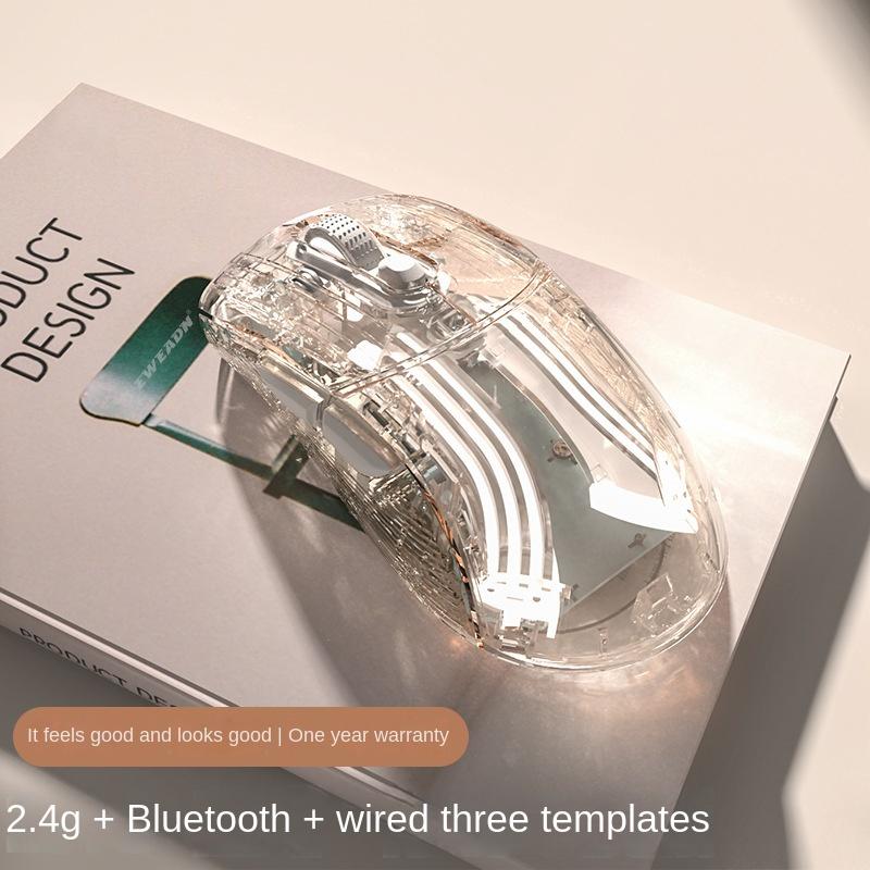 Преобразите свою игру с помощью прозрачной беспроводной механической игровой клавиатуры NJ80