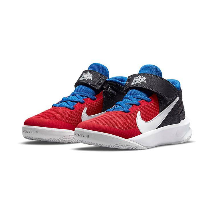 Nike Детские кроссовки Team Hustle D10 FlyEase PS University Red Game Royal Off-Noir White DD7302-005