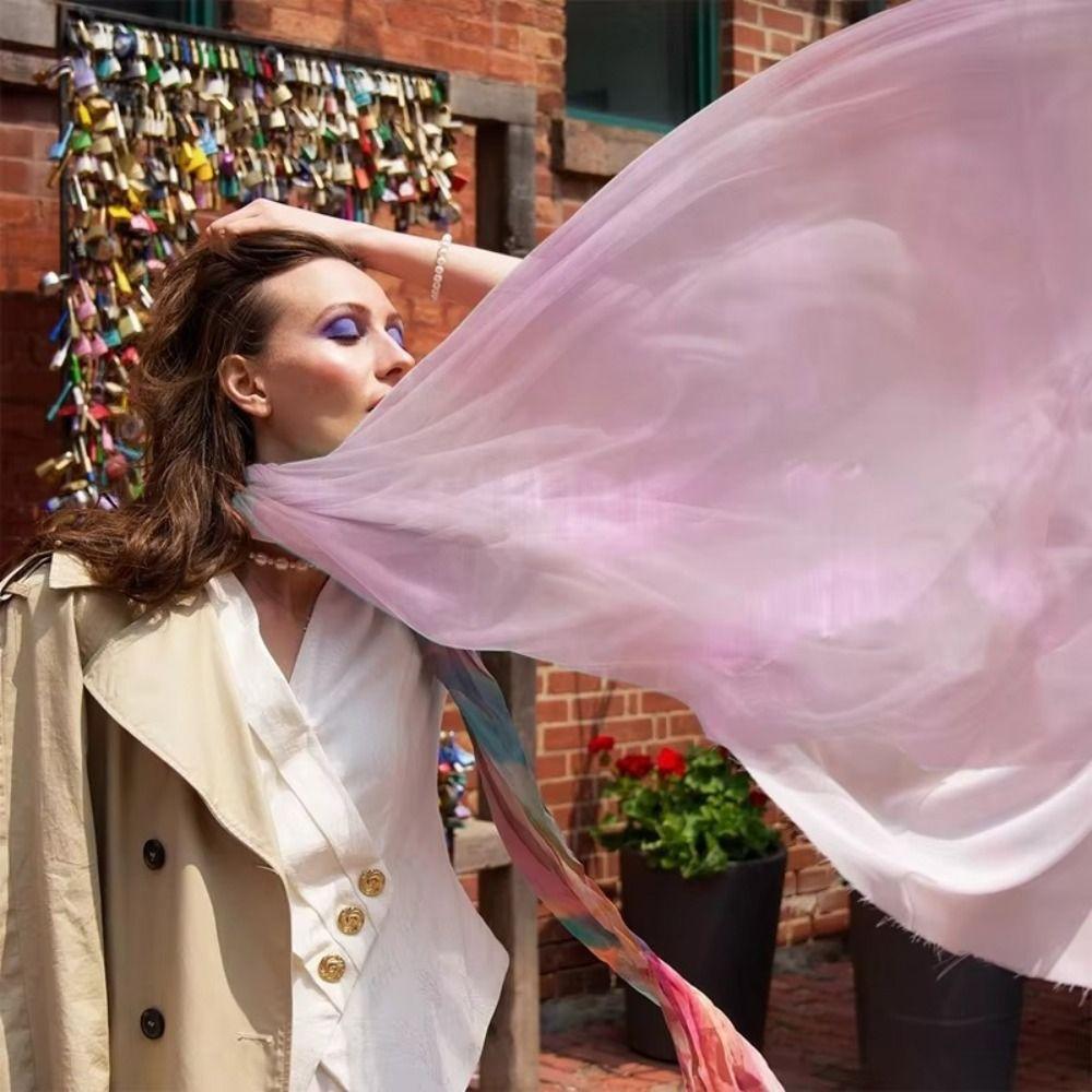 Shiny Organza Fabrics Thin Organza Dresses Fabric Skirts Clothes Sewing Soft Tulle Cloth  Stage