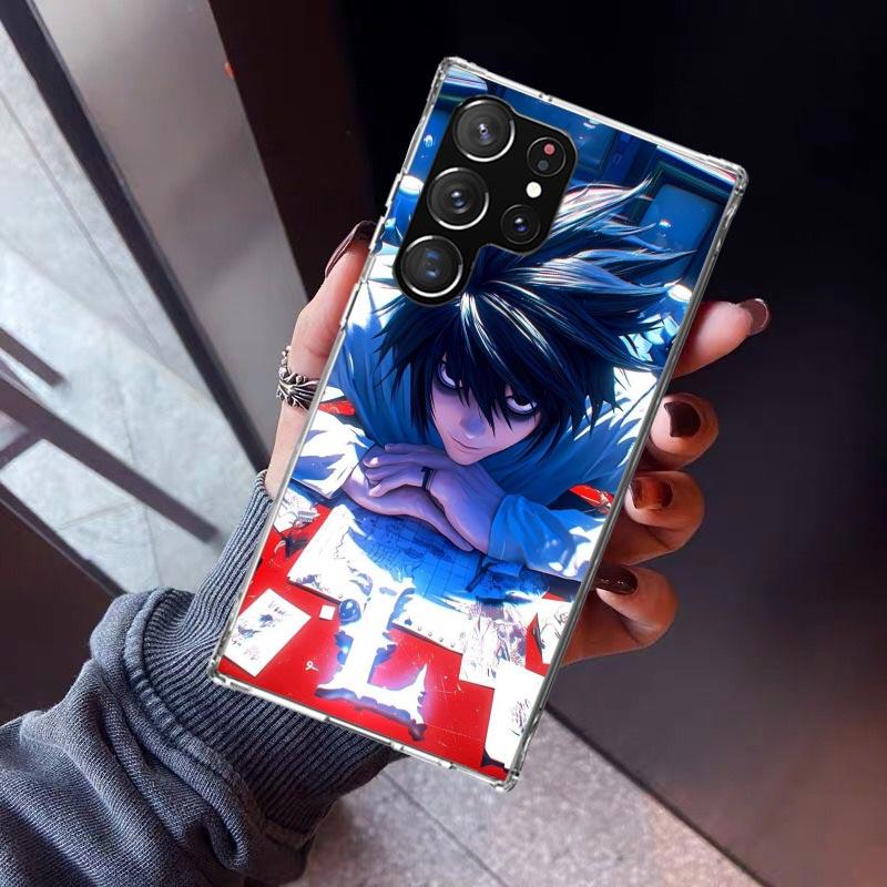 N-Note D-Death L Lawliet Phone Case For Samsung Galaxy S26 S25 Edge S24 S23 Ultra S22 Plus S21 S20 FE Soft TPU Back Cover Funda