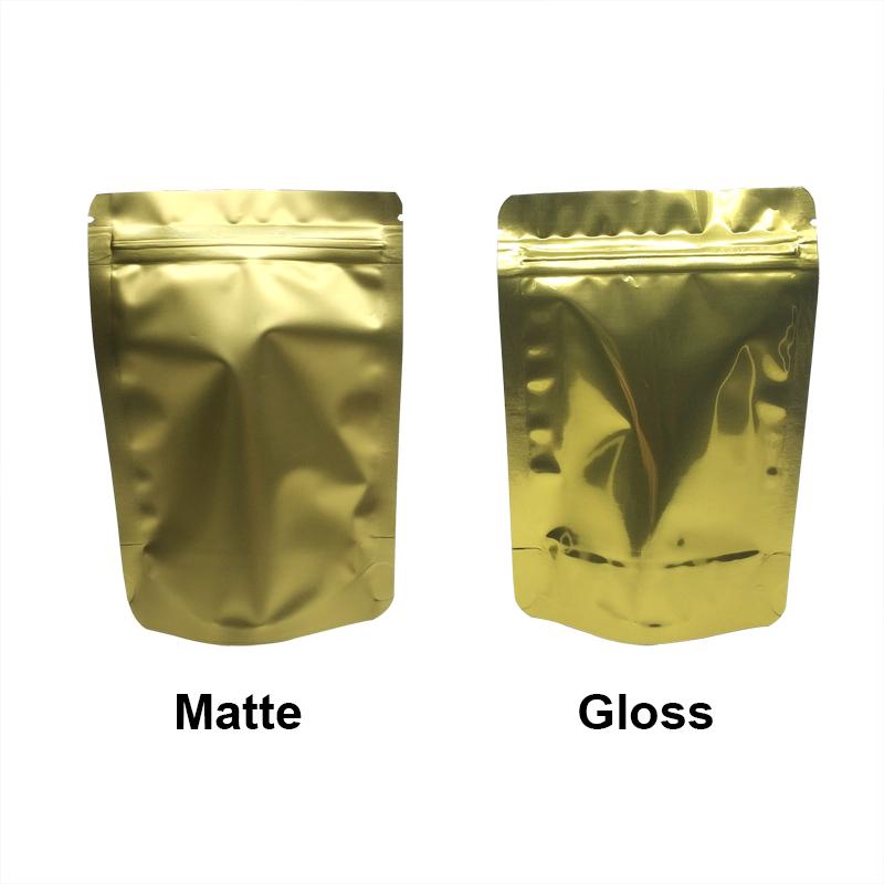 100 шт. цветных стоячих пакетов из фольги с застежкой-молнией, стоячие пакеты из алюминиевой фольги, пакеты для хранения продуктов с застежкой-молнией, бесплатная доставка