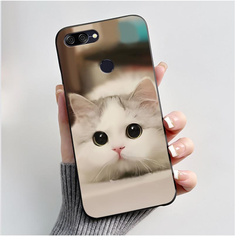 Для Asus ZenFone Max Plus M1 ZB570TL X018D Чехол Эстетичный Мультяшный Кот Мягкий ТПУ силикон Задняя Защитная Крышка Coque fundas Capa