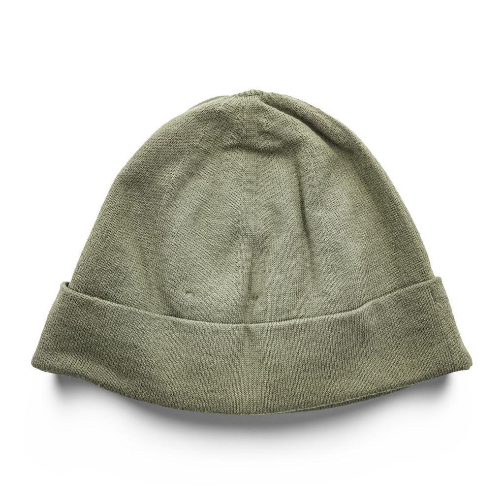 Б/у Snow Peak Сделано в Японии Вязаная шапка-бини BRING Материал Хаки HOME CAMP AC-20SU501