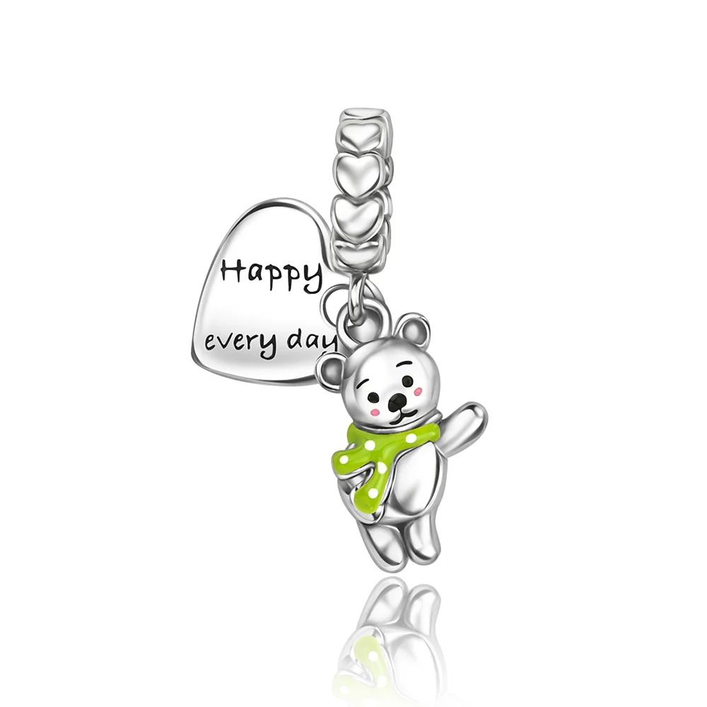 Copper Animals Series Charms Dog Cat Bear Pets Beads Fit Original Bracelet Necklace Diy Woman Pendants Fine Jewelry