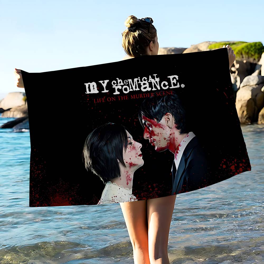 Полотенце My C-Chemical R-Romance из микрофибры с принтом, для пляжа, скалолазания, йоги, плавания, бега, впитывающее, мягкое
