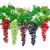 Искусственный виноград, реалистичное широкое применение, мягкая имитация растения, искусственные фрукты, опора для домашнего декора