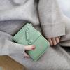 Классические складные короткие женские кошельки Водонепроницаемые Однотонные Женская сумка для карт Многослотовый слот для карт ПУ Кожа ПУ Кожаный кошелек для монет Девочка