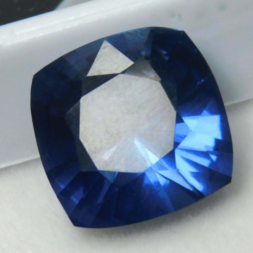 10 Carat Blue Sapphire Square Cushion Cut Natural Loose Gemstone