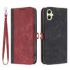 For Samsung Galaxy A07 4G/A06 4G/A06 5G PU Leather Case with Strap Phone Cover Stand Side Magnetic Button Design