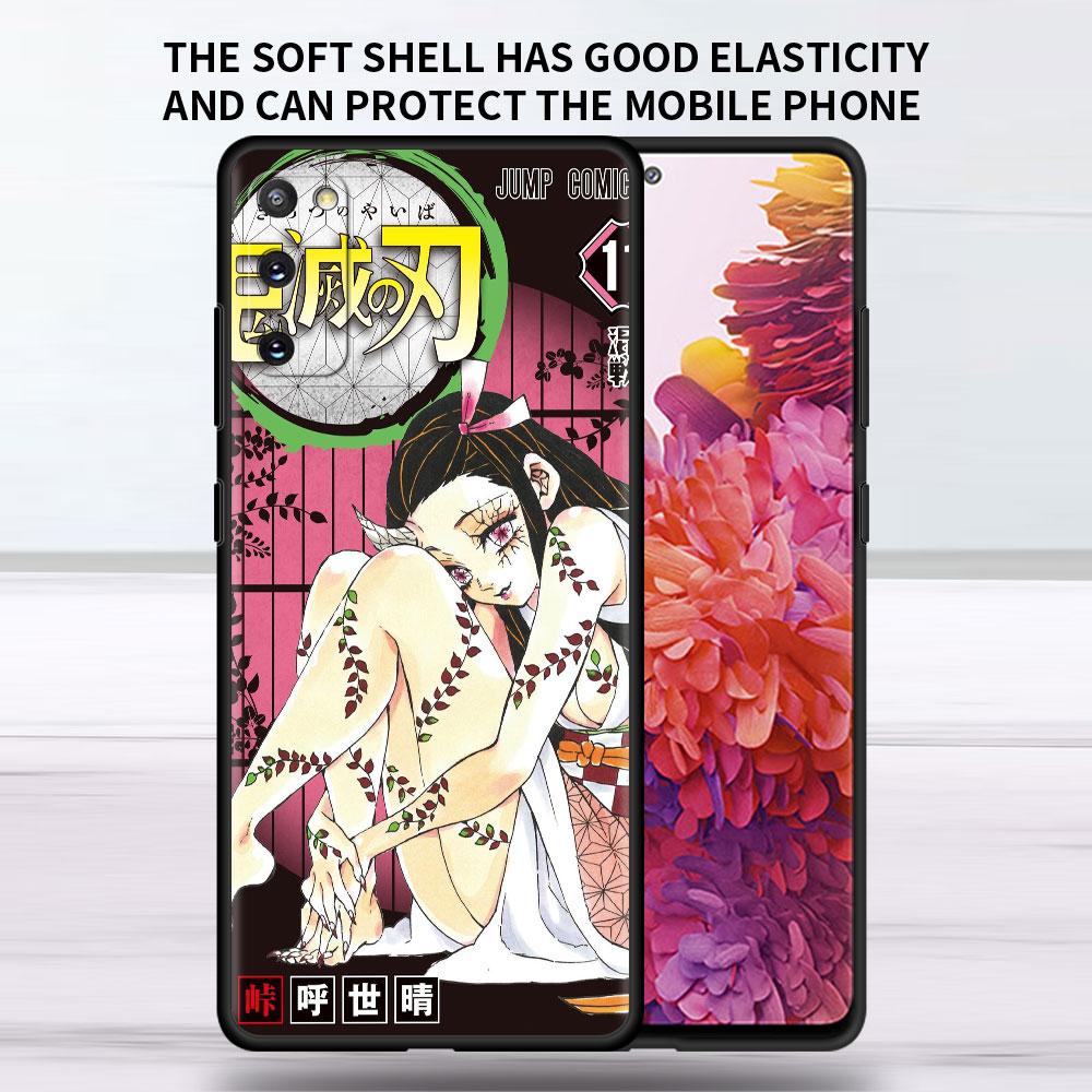 Мягкий чехол для Samsung Galaxy Note 20 Ultra 10 Plus Lite A50 A70 A20 A40 A20e 9 8 A60 A10e Funda Чехол для телефона Demon Slayer Shell