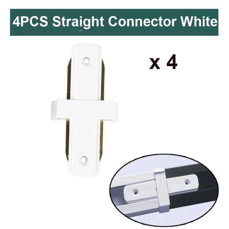 Комплект светильников на рельсах с 2 проводами, светильник на 0,5 м, светодиодный светильник на рельсах для гостиной, прямые/Г-образные разъемы, потолочная коробка