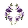 Sewing Applique Clothing Accessories Floral Embroidery 1Pair DIY Fashion Patches  Jewelry