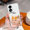 Новый чехол для Oppo A58 A57 A57S A57e A77 A77S A78 A79 A98 A38 A2 F23 K11 4G 5G милый рисунок животного прозрачный силиконовый противоскользящий прочный чехол для Oppo Capa