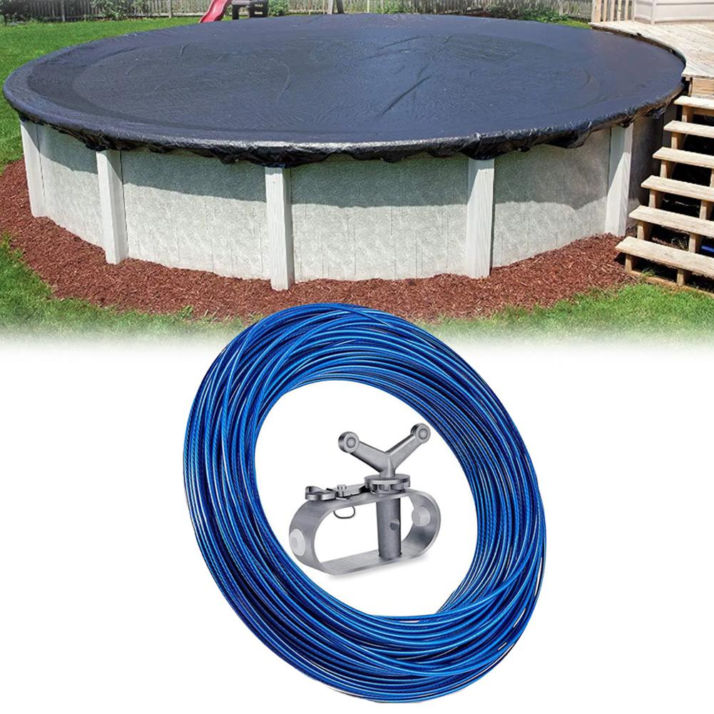 Easy Install Pool Cover Above Ground Pool Outdoor Pool Care Sturdy Construction Multiple Pool Sizes For Pool Maintenance