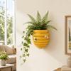 Creative Bee Embellishment Honeycomb Flower Pot Rustic Resin Wall Mounted Flower Pot Cartoon Hanging Vase Office