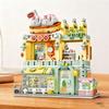 Ресторан Десерт Кофе Домашний питомец Фруктовый магазин Вид улицы Еда Дом Конструктор Кирпичики Модель для девочек Детская игрушка Подарок для мальчика/ребенка