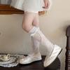 1 Pair Lace Trim Lace Socks Thin Material Lolita Socks Cute Style Slouch Socks  Casual Wear