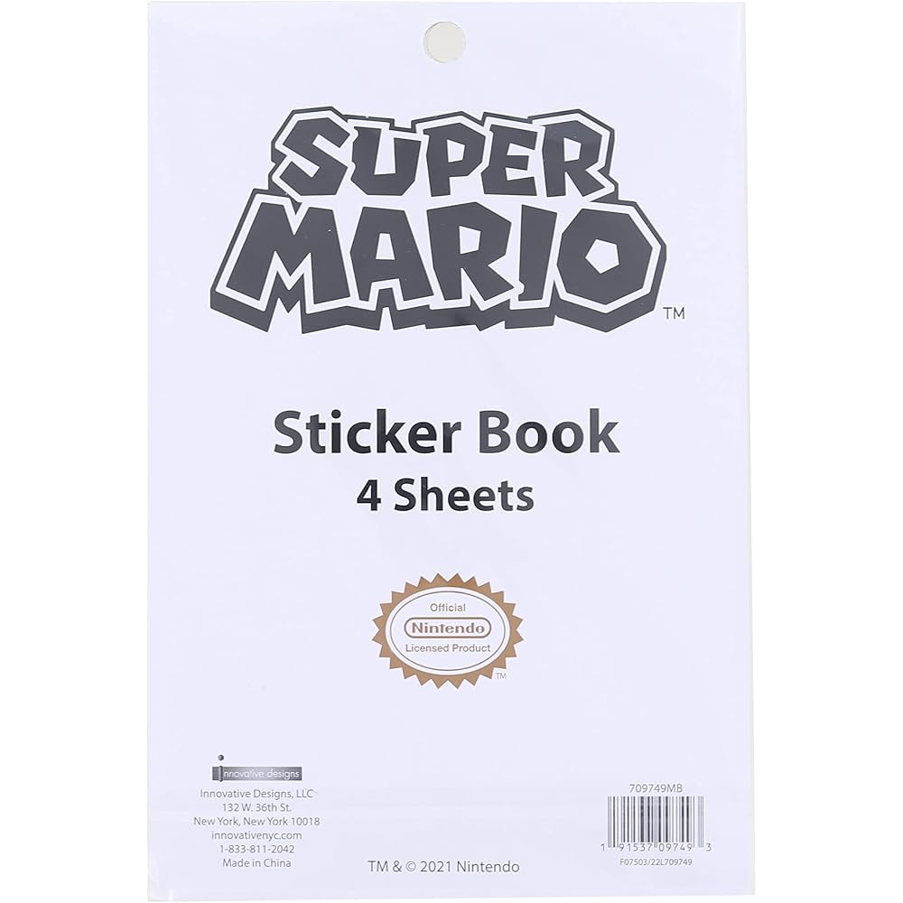 Наклейки Super Mario 300 наклеек Наклейки-награды Книга наклеек Наклейки Puku Puku [Параллельный имп...