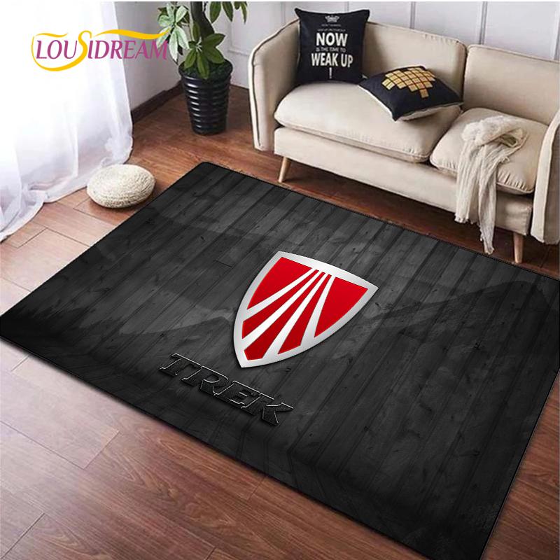 Bicycle logo Carpet for Living Room Bedroom Rugs Kitchen Kids Door Unslip Floor Mat Birthday gift photography props Alfombra Rug