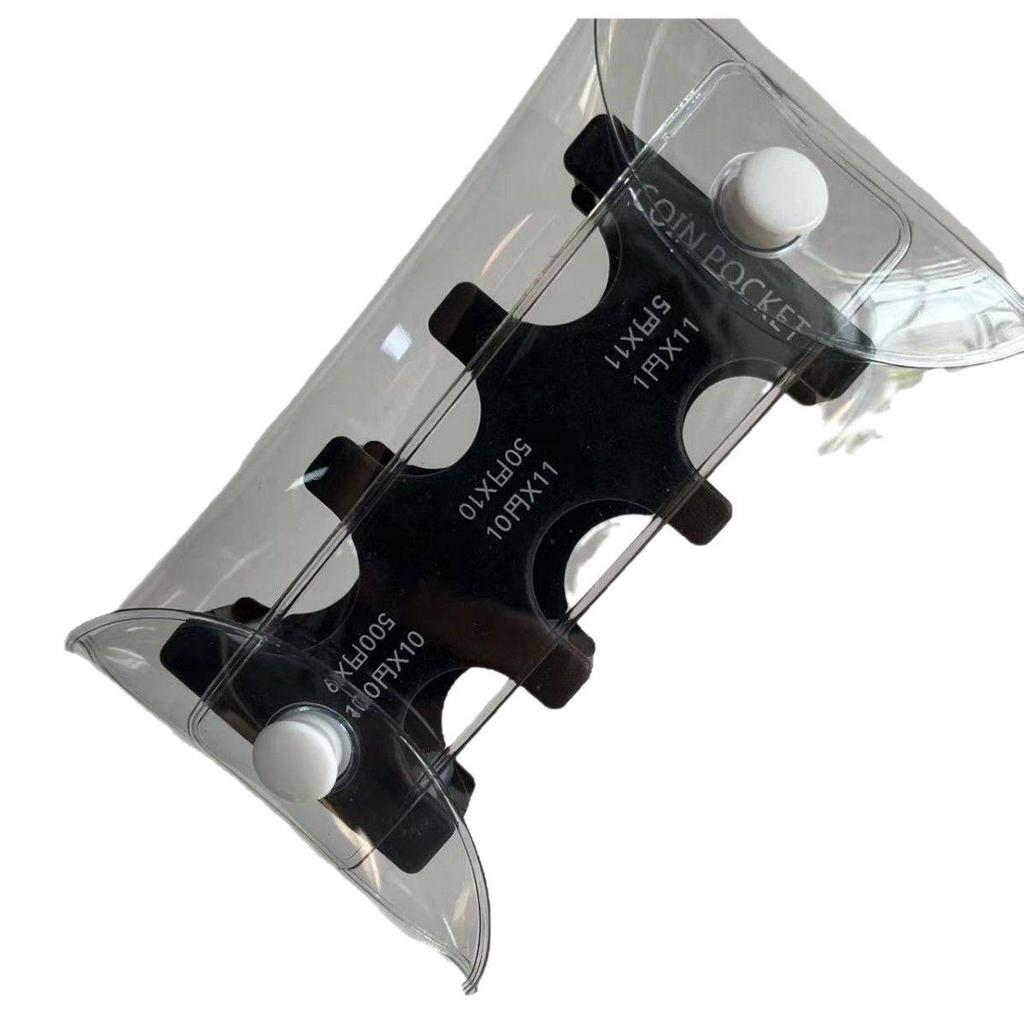 Японский стиль, кошелек для монет большой вместимости: Однотонная ручная коробка для хранения монет