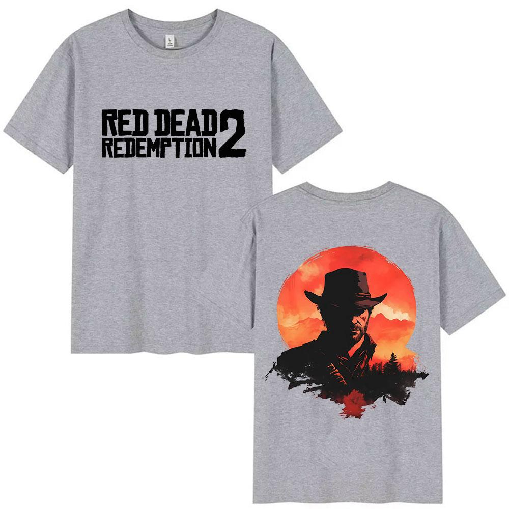 Red Dead Redemption 2 Футболка Хлопок Высокое Качество Модный Принт Модная Футболка С Коротким Рукавом Повседневная Унисекс Футболки Топы
