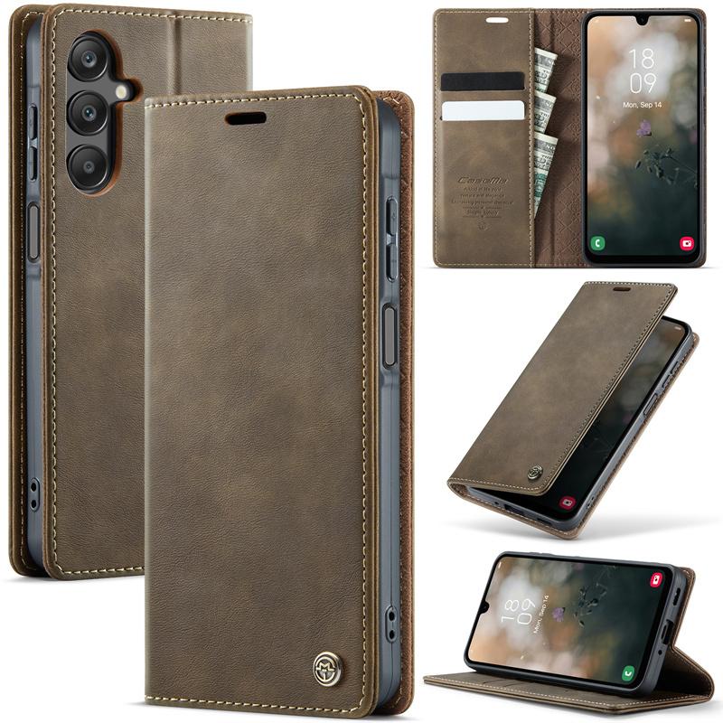 Магнитный кожаный чехол-книжка для телефона Samsung Galaxy S26 S25 FE S24 S23 Plus S22 S21 S20 Ultra A57 A17 A56 A36 A16 A55 A35 A15 A54 A34 A14 Кошелек