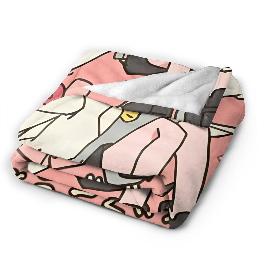 Kasane Teto Plush Blankets Anime Cute Awesome Throw Blanket for Home 125*100cm Plush Thin Quilt