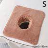 35*35Cm 40*80Cm Thickened Coral Velvet Beauty Spa Massage Face Towel With Hole Bed Bandana Massage Table Planking Cosmetic Towel