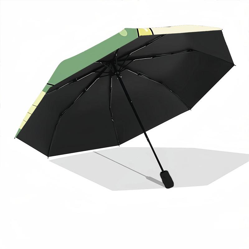 1pc Dinosaur Avocado Automatic Open/Close, 8-Rib Durable Frame, Compact Folding, Elegant Man/Women's Travel081