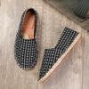 Летние туфли на льняной подошве соломенные туфли в стиле ретро рыбацкие туфли тканевые туфли мужские туфли ленивые повседневные туфли парусиновые туфли мужские туфли модные туфли