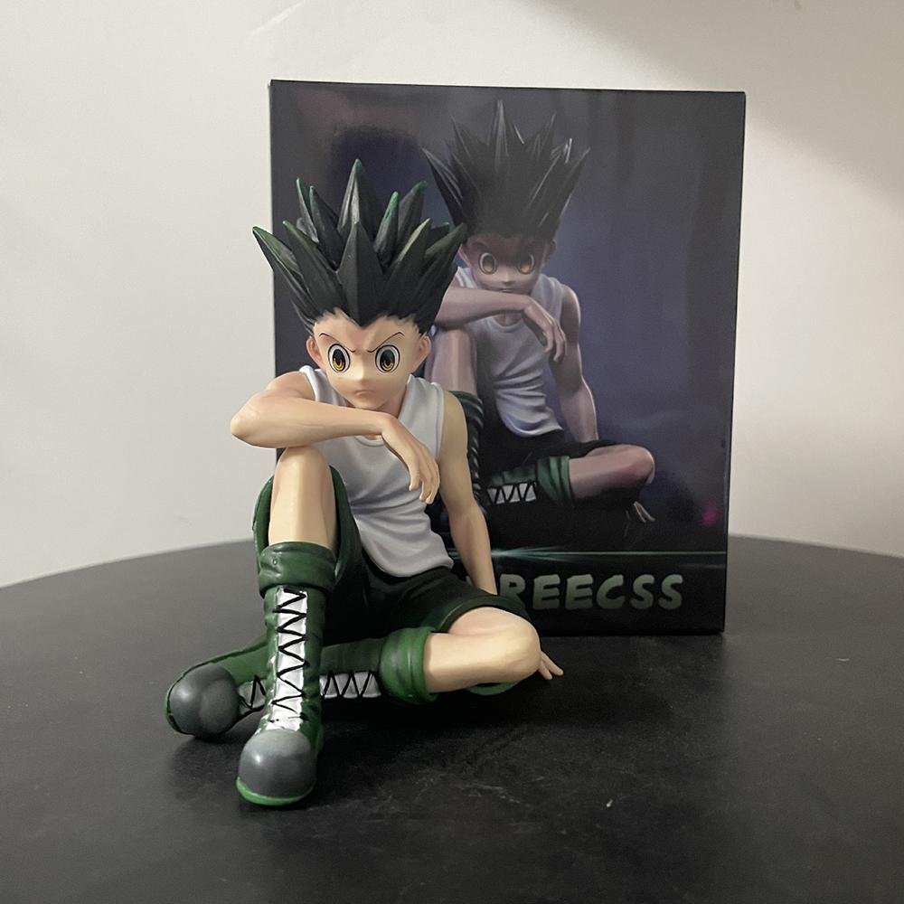 11см HUNTER×HUNTER Киллуа Золдик ГОН ФРИСС ПВХ Фигурка Аниме Фигурка Модель Игрушки Коллекция Кукла Подарок на День Рождения
