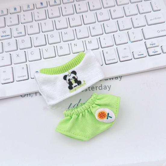 Набор одежды для куклы Футболка и шорты для 17-сантиметровых кукол La Bubu Ручная работа Стильный наряд Одежда для куклы Подарок для коллекционеров кукол