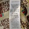 unused GUCCI Made in Italy North Face collaboration silk Total logo Short sleeve shirt Men's Used