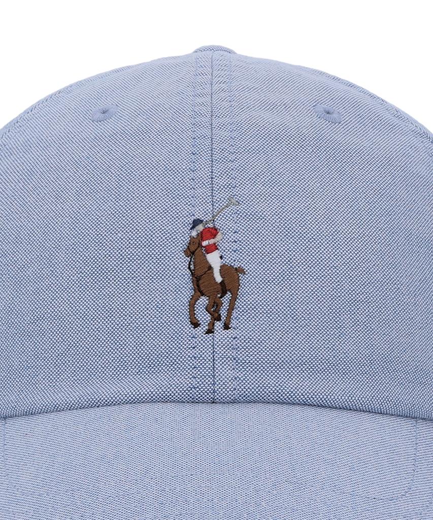 Кепка-бейсболка POLO RALPH LAUREN из оксфордской ткани - Синяя