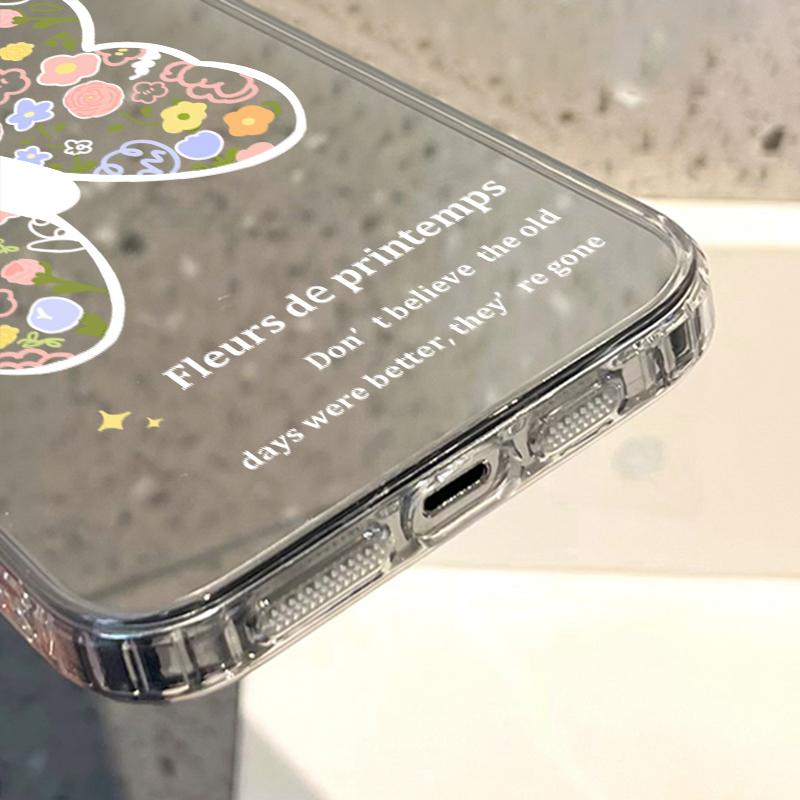 Чехлы для мобильных телефонов iPhone 11 13 XR 15 Pro Max 12 14 Pro Max Чехол iPhone 16 XS Max Зеркальный защитный чехол Зеркальный Изысканный мультяшный водонепроницаемый