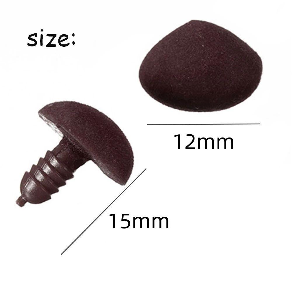 Красный Черный Коричневый Бархатные Пуговицы для Носа Сделай Сам Игрушка Медведь Треугольные Носы Кукольные Носы Нос Медведя Флокированный Нос