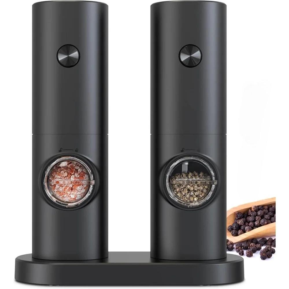 Электрическая мельница для перца из нержавеющей стали с функцией гравитационного зондирования, точная регулировка, грубый и тонкий помол