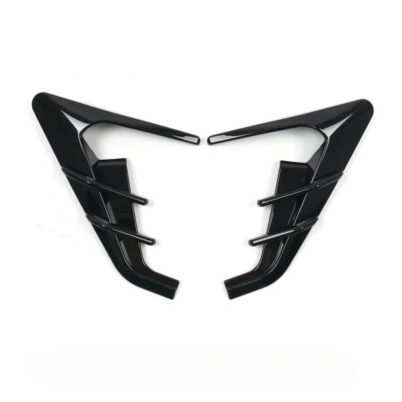 Car Stickers Side Camera Protector Covers Flank Spoiler Wing Decorative Guards Carbon Fiber For Tesla Model 3 Highland 2024