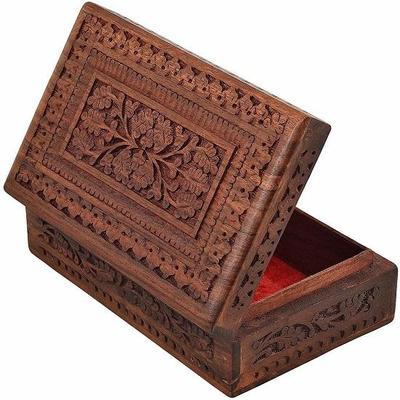 Шкатулка для украшений из дерева, декоративная коробка для хранения, набор, большой
