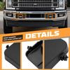 Front Bumper Tow Hook Bolt Cover Cap Compatible with 2017-2022 Ford F250 F350 F450 F550 Super Duty Replace for FO1037107 HC3B 17F751-AC, HC3B