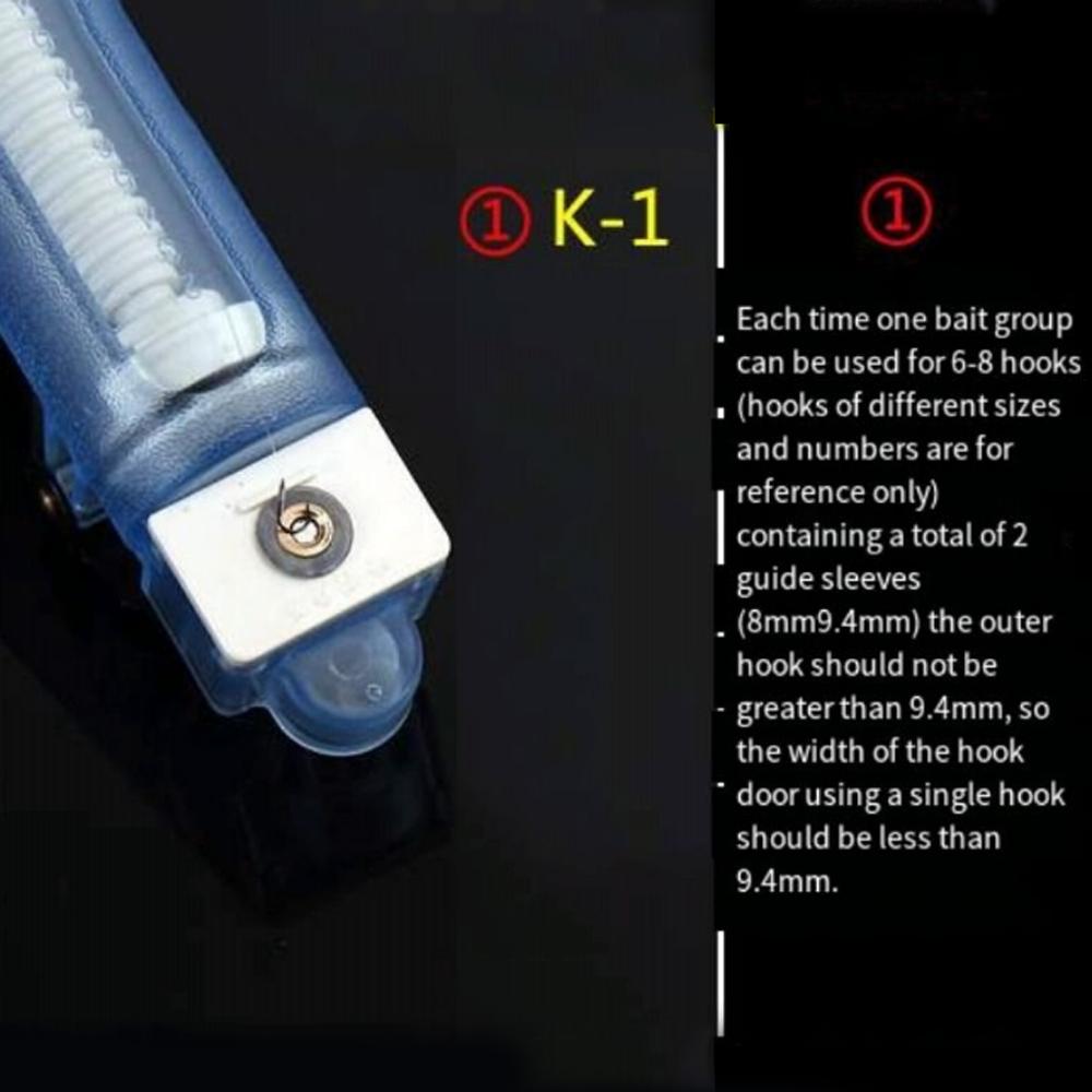 Быстрая Формовка на Наживках Автоматическое Устройство для Клипсования Наживки K1 K2 K3 Вспомогательный Инструмент для Рыбалки Портативный ABS Магнитный Механизм для Крючков Снасть