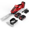 24V Cordless Grass Shears, 2200RPM 2-in-1 Handheld Electric Grass Cutter/Shrubbery Trimmers, Mini Shrub Trimmer Battery Operated